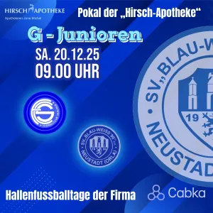 Blau-Weiße Fussballtage der Firma CABKA- G JUNIOREN