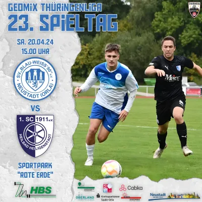 (1M) +++ 23. SPIELTAG GEOMIX VERBANDSLIGA THÜRINGEN +++